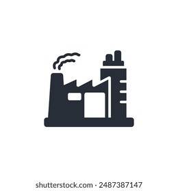 industry icon. vector.Editable stroke.linear style sign for use web design,logo.Symbol illustration.