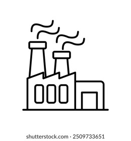 industry icon with white background vector stock illustration