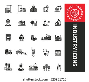 Industry icons design,clean vector