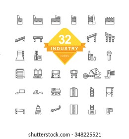 Industry Icons ( Line Icons )