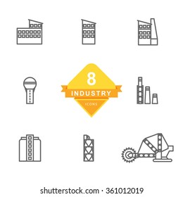 Industry Icons ( Line Icons )