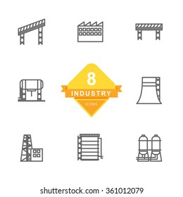 Industry Icons ( Line Icons )