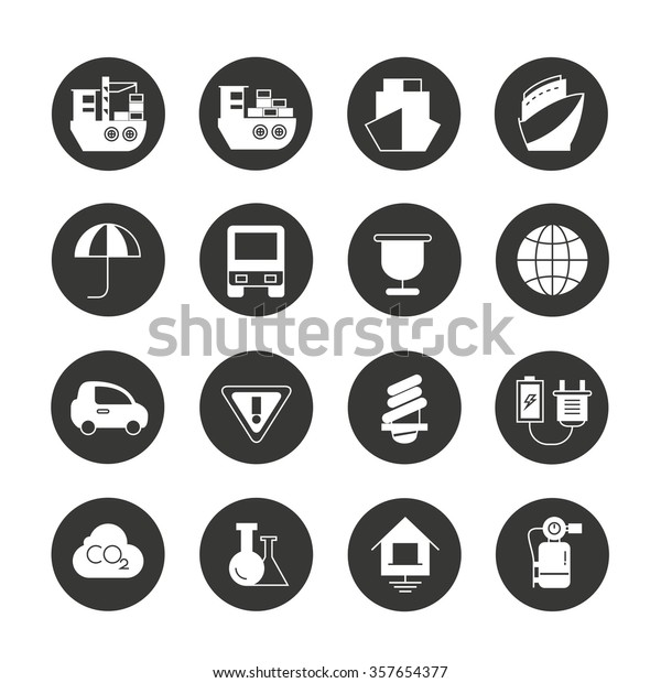 industry icons,\
logistics icons, shipping\
icons