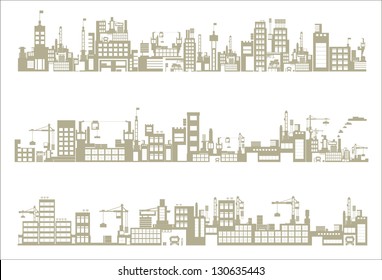 industry icons over white background. vector illustration
