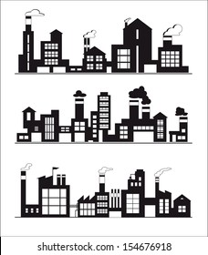 industry icons over white background. vector illustration