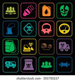 Industry icons set. 