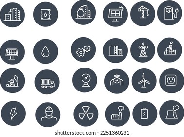 Industry Icons vector design power