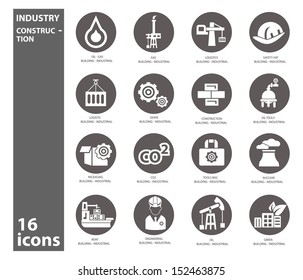 Industry icons,vector