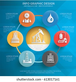 Industry info graphic concept design,clean vector