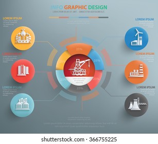 
Industry info graphic design, clean vector