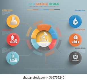 
Industry info graphic design, clean vector