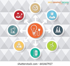 Industry info graphic design,clean vector