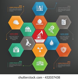 Industry info graphic design,vector
