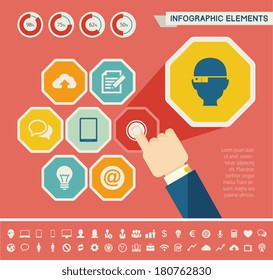 IT Industry Infographic Elements. Vector Illustration EPS 10.