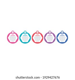 industry infographic template. internet, web, magazine, annual report information template. five steps business infographic template