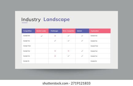 Presentación de diapositiva de gráfico de datos de paisaje industrial