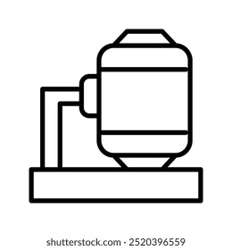 industry line icon, water vector icon