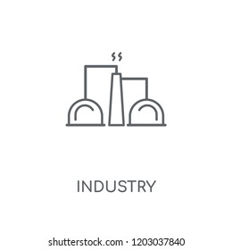 Industry linear icon. Industry concept stroke symbol design. Thin graphic elements vector illustration, outline pattern on a white background, eps 10.