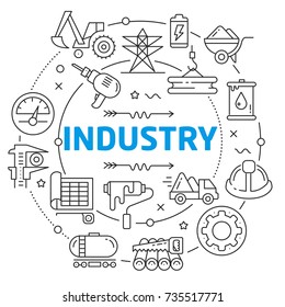 Industry Linear illustration