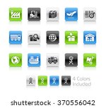 Industry and Logistics Icons / The file Includes 4 color versions in different layers.