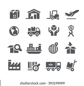 Industry and Logistics icons // Utility Series