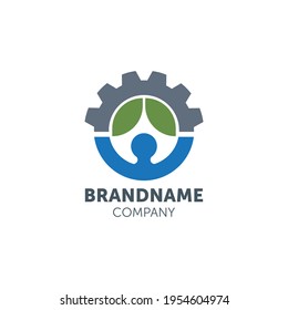 industry logo design with geometry
