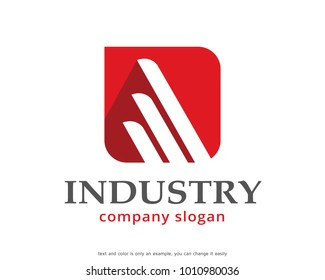 Industry Logo Template Design Vector, Emblem, Design Concept, Creative Symbol, Icon