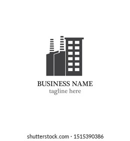 Industry logo template vector icon illustration