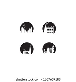 Industry logo template vector icon illustration
