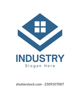 INDUSTRY logo vector design with eps format file.