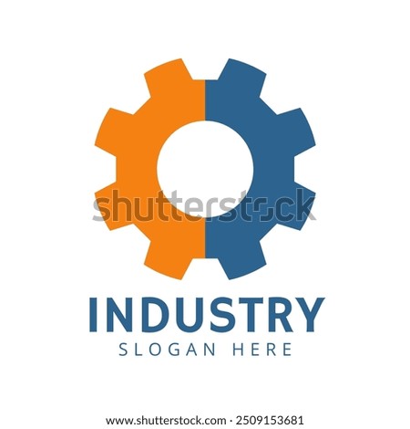 INDUSTRY logo vector design with eps format file.