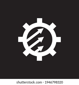 Ilustración de la plantilla de vector del logotipo de la industria