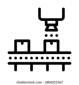 industry manufacturing icon vector. industry manufacturing sign. isolated contour symbol illustration