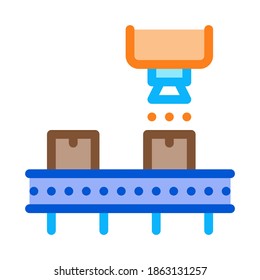 industry manufacturing icon vector. industry manufacturing sign. color symbol illustration