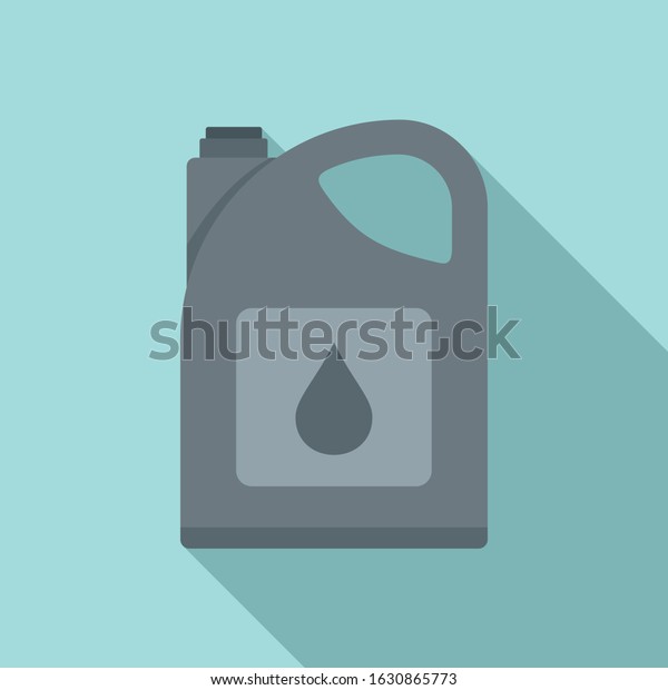 Industry motor oil icon. Flat illustration\
of industry motor oil vector icon for web\
design