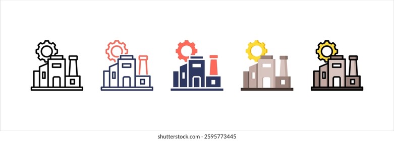 Industry Multi Style Icon Set