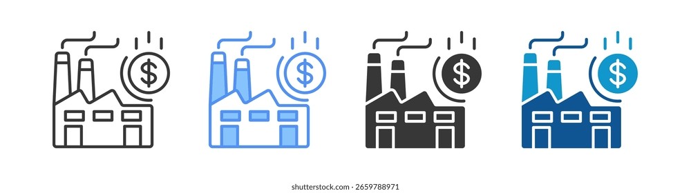 Coleção Industry Multistyle Icon Set