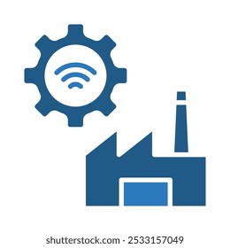 Industry Networks icon line vector illustration