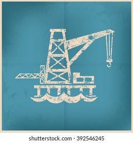 Industry on old background,grunge vector
