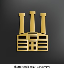 Industry on yellow background,clean vector