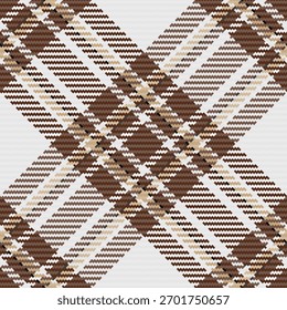 Textura têxtil padrão da indústria, xadrez de tartã de grade. Plano de fundo vetor de tecido sem costura simplicidade em laranja e prata esterlina paleta de cores.