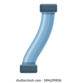 Industry pipe icon. Cartoon of industry pipe vector icon for web design isolated on white background