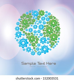 industry planet  design  over gray background vector illustration  