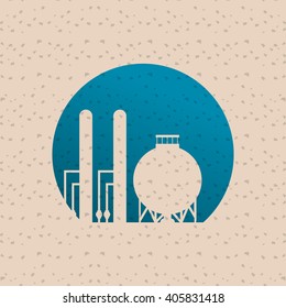 Industry plant design , vector illustration