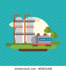 Industry plant design , vector illustration