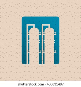 Industry plant design , vector illustration