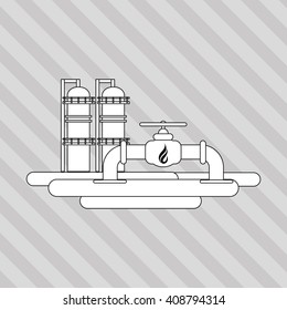 Industry plant design , vector illustration