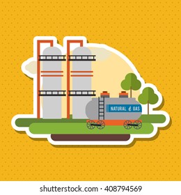 Industry plant design , vector illustration