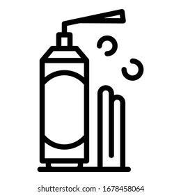Industry polyurethane foam icon. Outline industry polyurethane foam vector icon for web design isolated on white background