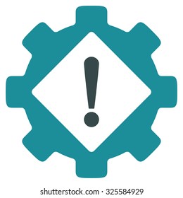 Industry Problem vector icon. Style is bicolor flat symbol, soft blue colors, rounded angles, white background.